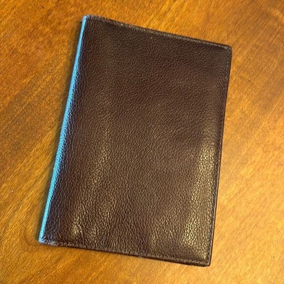 Mens Pebble Leather Wallet / Passport Lapel Case - Picture 1 of 10